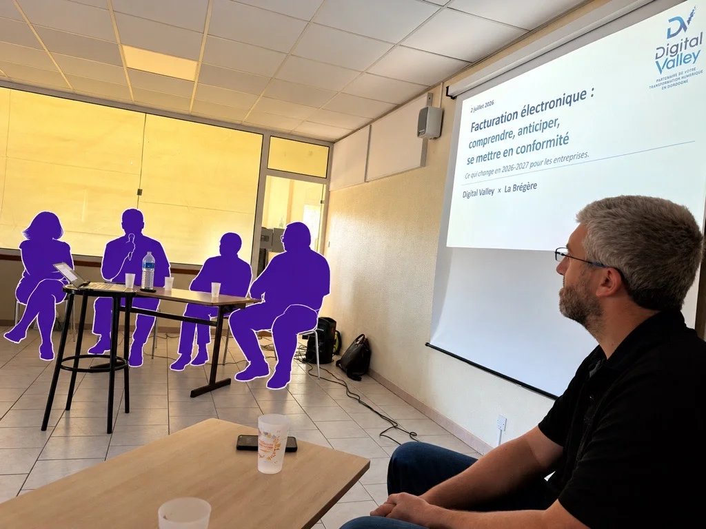 Photo de l'intervention Digital Valley sur la facturation électronique à la CCPR