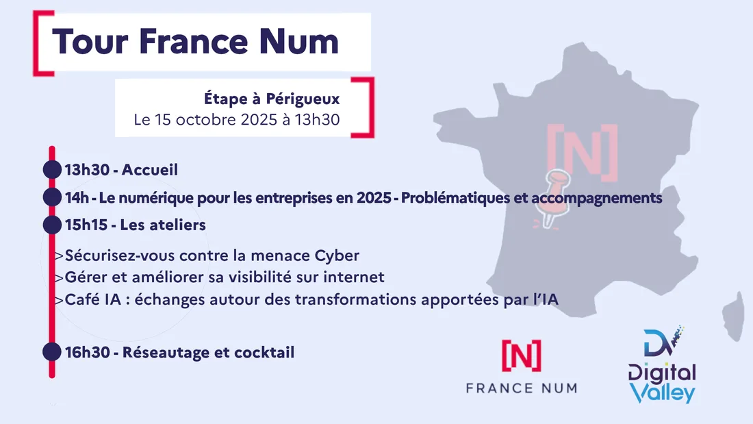 Affiche : Tour France Num, étape de Périgueux